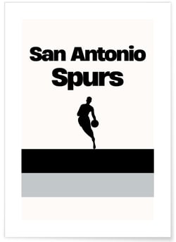 Affiche San Antonio Spurs - Design minimaliste | A3 : 29,7x42cm