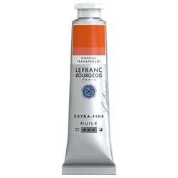 Peinture à l'huile - Extra-fine - Orange transparent - 727 - Lefranc Bourgeois - 40ml