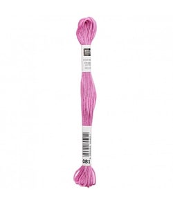 Fil à broder mouliné Uni - Rico Design 081 Rose