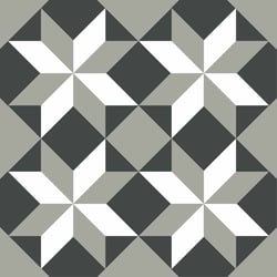 Stickers carrelage 15 x 15 cm - Étoiles géométriques
