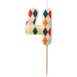Bougie Chiffre 4 Losange - Cirque