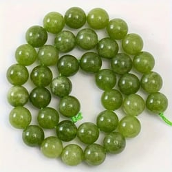 Fil de 46 perles ronde en pierre en pierre naturelle PERIDOT 8 mm