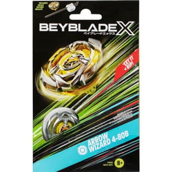 Toupie beyblade x arrow wizard 4-80b - type endurance - pack toupie et lanceur - hasbro f9582