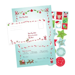 MégaCréa DIY - Set de papier à lettre pour le Père Noël 6 pièces
