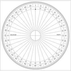 Graphoplex - Rapporteur cercle entier degrés Ø 20 cm