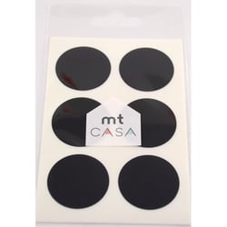 Masking Tape - Masking Tape MT Casa Seal Sticker rond en washi noir - black