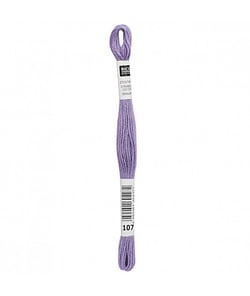 Fil à broder mouliné Uni - Rico Design 107 Violet