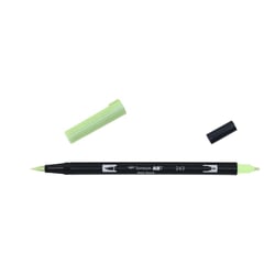 Lot de 6 feutres à dessin double pointe pinceau - TOMBOW - Vert menthe - ABT Dual Brush Pen