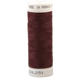 Fil à coudre polyester 100m made in France - marron inca 251