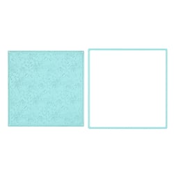 Matrices de découpe et de gaufrage Nellie's Choice - Carré Fleurs - 10,2 x 10,2 cm
