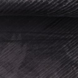 Tissu Fausse fourrure Frigg uni  Noir