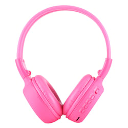 Casque Audio Sans Fil Stéréo Écran LCD Lecteur Voyant Lumineux Radio Fm Rose YONIS