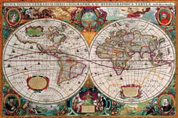 Puzzle 2000 pièces - Antique World Map - Eurographics