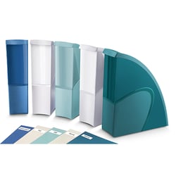 Pack de 5 porte-revues Riviera multicolore Vert d'eau - CEP