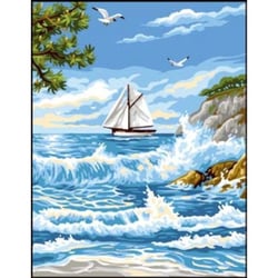 Princesse - Canevas antique Le retour 50x65cm