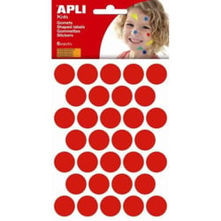 P. 6F GOMMETTES ROND DIAM 20MM ROUGE