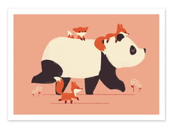 Affiche 30 x 40 cm - Panda Fox - Jay Fleck