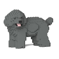 Chien Caniche Nain qui tourne la tête gris Taille standard | JEKCA | 14 ans et +