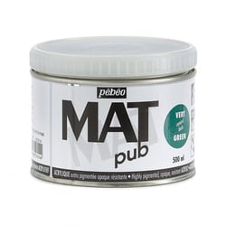 Peinture acrylique - Extra mate - Vert canard - Pébéo - Mat Pub - 500ml