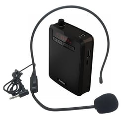 Amplificateur De Voix Portable Avec Microphone FM MP3 Orange Puissant Et Compact YONIS
