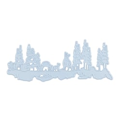 Gabarit de découpe Nellie's Choice - Rennes et Sapins - 14 x 5,7 cm