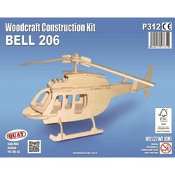 Maquette en bois Hélicoptère (Bell 206)