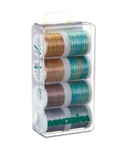 Boîte de 8 bobines Polyneon Astro Color – Fil à broder multicolore pour des créations uniques - Madeira Multicolore