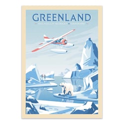 Affiche 50x70 cm - Greenland Denmark - Olahoop Travel Posters
