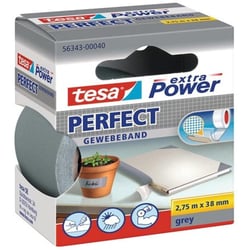 Ruban adhésif toilé réparation fixation Tesa Power Effect 2,75m x 38mm gris