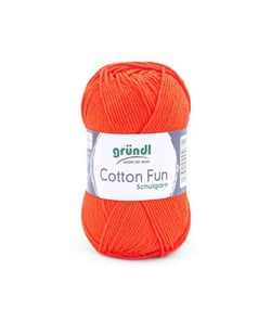 Fil à tricoter COTTON FUN - Gründl - certifié Oeko-Tex 18 Orange