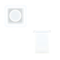 Moule en silicone 6,9 cm x 6,9 cm x 8 cm - Grand bougeoir cube