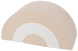 Arc-en-ciel mini - lot de 3 gros blocs blanc, cappuccino - Velinda