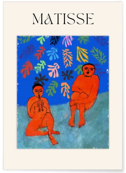 Poster Matisse - Musiciens rouges | A3 : 29,7x42cm