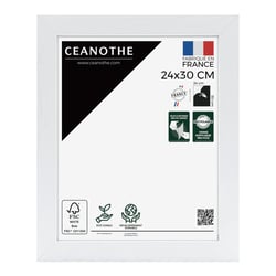 Cadre photo Karma blanc 24x30 cm
