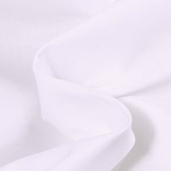 Tissu Toile Coton Lin uni Blanc