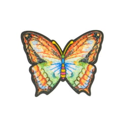 Ecusson thermocollant papillon dégradé orange 5.5x4.5cm