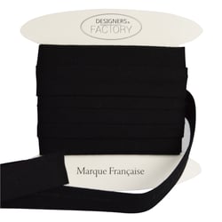 Biais Coton Noir 18mm par 10 mètres – designers-factory