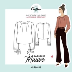 Patron Craftine Blouse Mauve - Format Papier