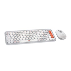 Ensemble clavier et souris - Logitech POP Icon Combo - Blanc - AZERTY