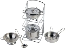 Set de cuisine 9 pièces métal - WDK GROUPE PARTNER