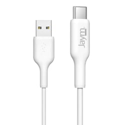 Jaym Câble de Charge et Synchronisation de donnée USB vers Type-C 2,4A 2M Blanc