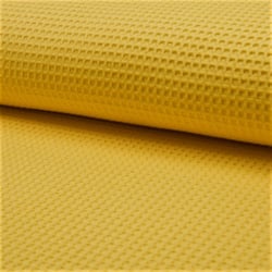 Tissu Nid d'abeille Jaune ocre