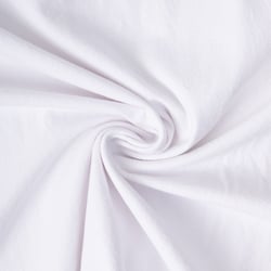 Tissu Coton Lavé aspect Lin uni Blanc