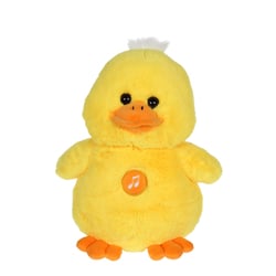 Peluche - Peluche Canard Ducky Chanteur - 24 cm