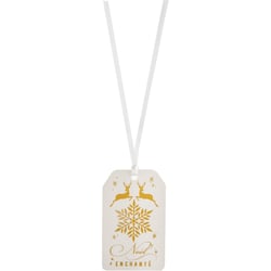 12 Etiquettes Marque-places Noël Enchanté (8 cm)
