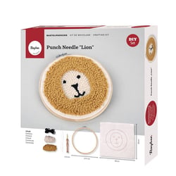 Kit Punch Needle - Lion - diamètre 21 cm