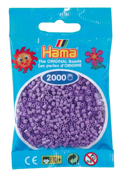 2 000 perles mini (petites perles Ø2,5 mm) violet pastel