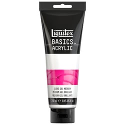 Gel médium - Brillant - Peinture acrylique - Liquitex - Tube de 250ml