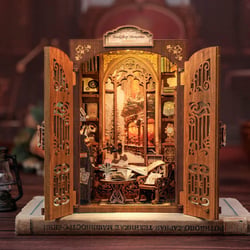 Book Nook Kit DIY Figured'Art 127 pièces - Souvenirs de la Librairie - Diorama Maquette à construire
