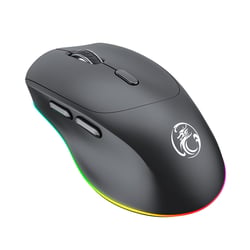 Souris Gamer Sans Fil Silencieuse RGB 4000DPI Rechargeable Bluetooth 6 Boutons YONIS